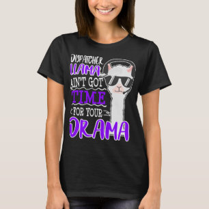 911 Dispatcher Llama Funny Emergency Police Call C T-Shirt