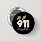 911-Dispatcher-Ostern-Pullover-Hoodie Button (Vorne & Hinten)