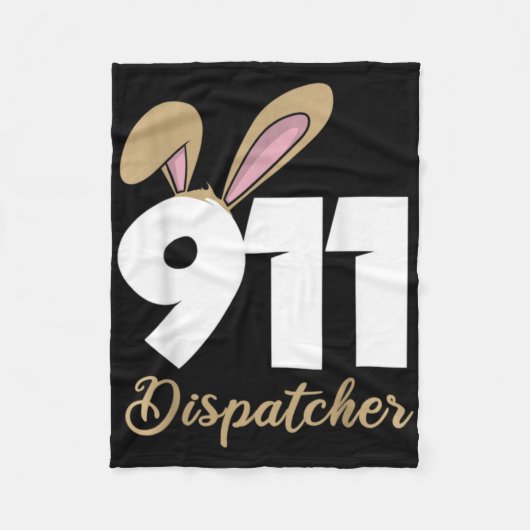 911-Dispatcher-Ostern-Pullover-Hoodie Fleecedecke (Vorderseite)