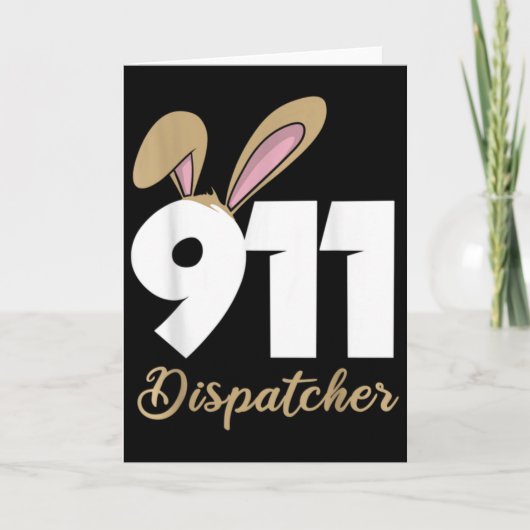 911-Dispatcher-Ostern-Pullover-Hoodie Karte (Vorderseite)