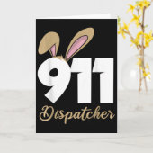911-Dispatcher-Ostern-Pullover-Hoodie Karte (Gelbe Blume)