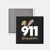 911-Dispatcher-Ostern Pullover Hoodie  Magnet (Vorderseite/Rückseite)