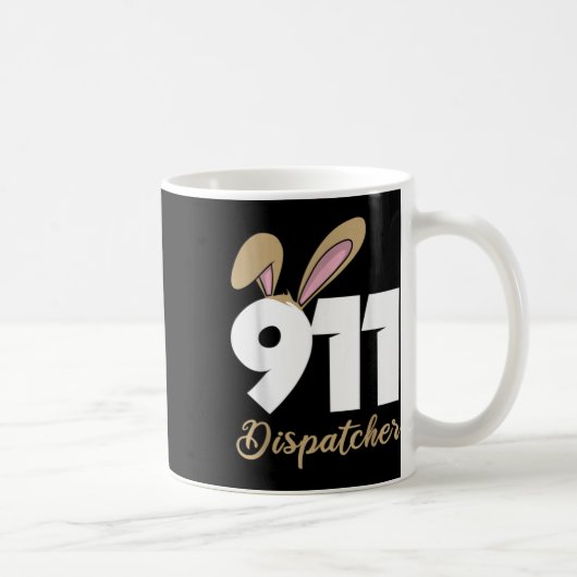 911-Dispatcher-Ostern Pullover Kapuzenpullover  Kaffeetasse (Rechts)