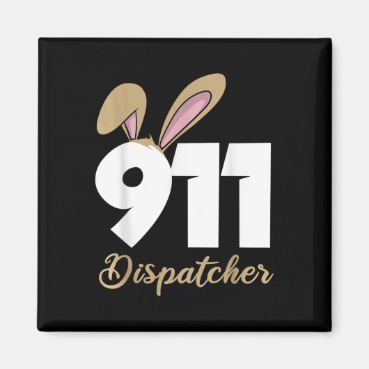 911-Dispatcher-Ostern Pullover Kapuzenpullover Magnet (Vorne)