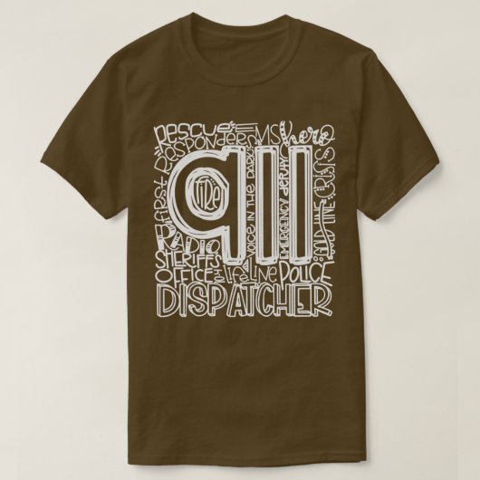911 Dispatcher Shirt First Responder Shirt 911 Cal (Design vorne)