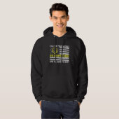 911 Dispatcher US Flag Thin Gold Line Emergency Di Hoodie (Vorne ganz)