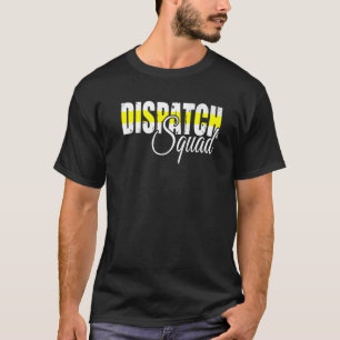 911 Dispatcher Usa Flag Thin Yellow Line Dispatch T-Shirt
