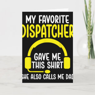 911-Dispatcher-Vater - Mein Lieblings-Dispatcher G Karte