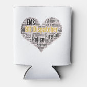 911 Dispatcher Word Cloud-Kaffee-Tasse Dosenkühler (Vorderseite)