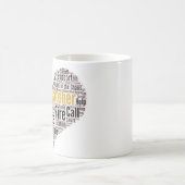 911 Dispatcher Word Cloud-Kaffee-Tasse Kaffeetasse (Mittel)