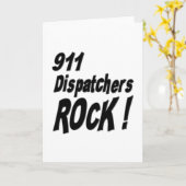 911 Dispatchers Rock! Greeting Card Karte (Gelbe Blume)