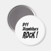 911 Dispatchers Rock! Magnet (Vorderseite/Rückseite)