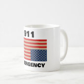 911 Emergency Coffee Mug Kaffeetasse (VorderseiteRechts)