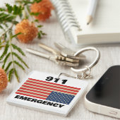 911 Emergency Keychain Schlüsselanhänger (Vorderseite rechts)