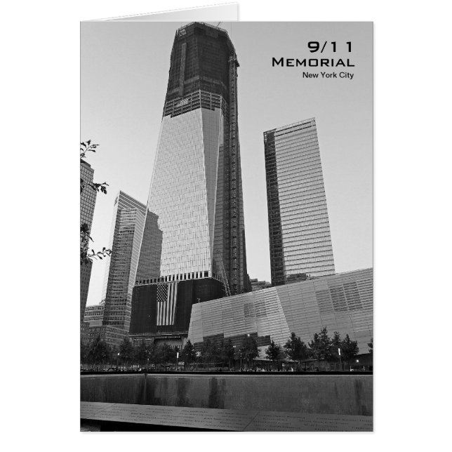 911 Erinnerungs-NYC leere Karte BW8 (Vorne)