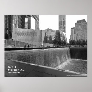 911 Erinnerungs-NYC Plakat 24x18 BW4
