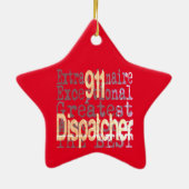 911 Extraordinaire für Dispatcher Keramik Ornament (Hinten)