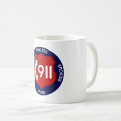 911 Fahrdienstleiter-Tasse Kaffeetasse (VorderseiteRechts)