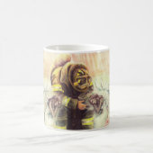 911 Feuerwehrmann-Engel Kaffeetasse (Mittel)