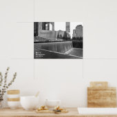 911 Gedenkbriefposter 24x18 BW4 Poster (Küche)