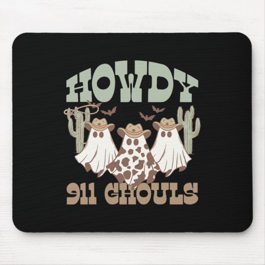 911 Ghouls Halloween Ghost Wes vom Dispatcher-Disp Mousepad (Vorne)