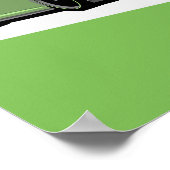 911 GT3 Poster - Green Track Car (Ecke)