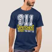911 Helden über Männer vertreiben T-Shirt (Vorderseite)