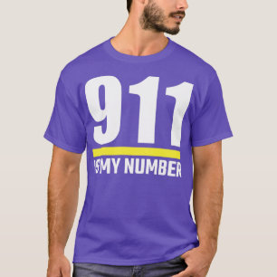 911 ist mein Nummer-Nothilfe-Dünngoldline 911 Disp T-Shirt