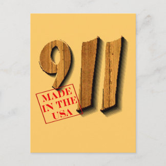 911 Made in USA Postkarte