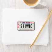 911 Memorial NY-Lizenzschild Adressaufkleber (Insitu)