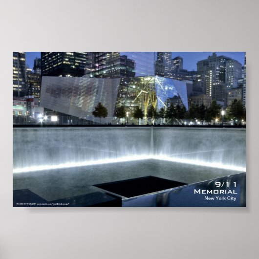 911 Memorial NYC Print 6x4 Poster (Vorne)