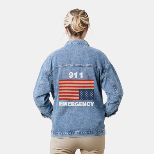 911 Notfall-Denimjacke Jeansjacke (Modell)