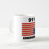 911 Notfall Kaffeetasse (Vorderseite Links)