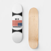 911 Notfall-Skateboard Skateboard (Vorderseite)