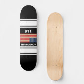 911 Notfall-Skateboard Skateboard (Vorderseite)