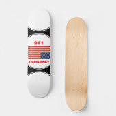 911 Notfall-Skateboard Skateboard (Vorderseite)