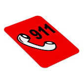 911 NOTFALLTELEFONNUMMER MEDIZINISCHE HILFE MAGNET (Rechte Seite)