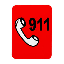911 NOTFALLTELEFONNUMMER MEDIZINISCHE HILFE MAGNET