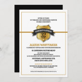 911 Party für die Einlösung von Gold-Line-Dispatch Einladung (Vorne/Hinten)