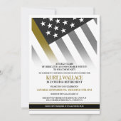 911 Party zum Zurückhalten von Flaggen in dünner G Einladung (Vorderseite)