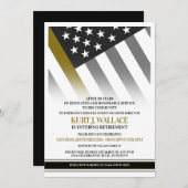 911 Party zum Zurückhalten von Flaggen in dünner G Einladung (Vorne/Hinten)