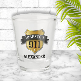 911 Personalisierter Dispatcher Schnapsglas
