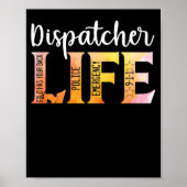 911 Police Emergency Dispatcher Life Gold Poster (Vorne)