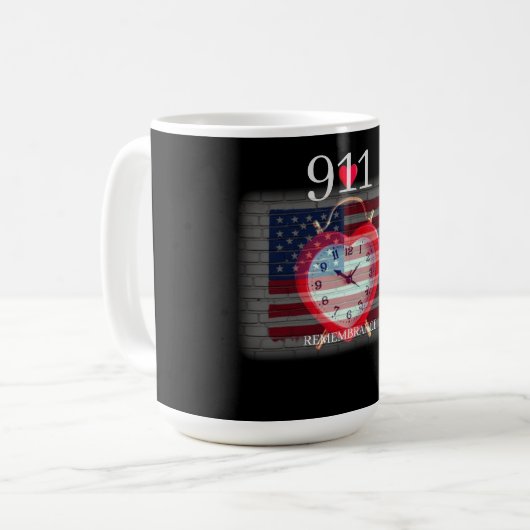 911 REMEMBRANCE KAFFEETASSE (Vorderseite Links)