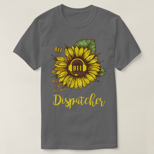911 Sonnenblumenauswurf T-Shirt (Design vorne)