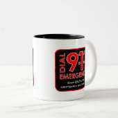 911" Tasse wählen des Notfall911" (VorderseiteRechts)