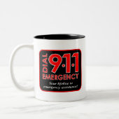 911" Tasse wählen des Notfall911" (Links)
