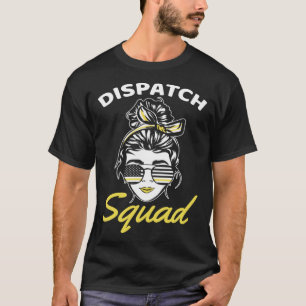 911-Team-Dispatcher Dünne gelbe Linie Dispatch Ame T-Shirt