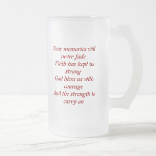 911 Tribut-Tasse Mattglas Bierglas