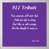 911 Tribute-Drucke Poster (Vorne)